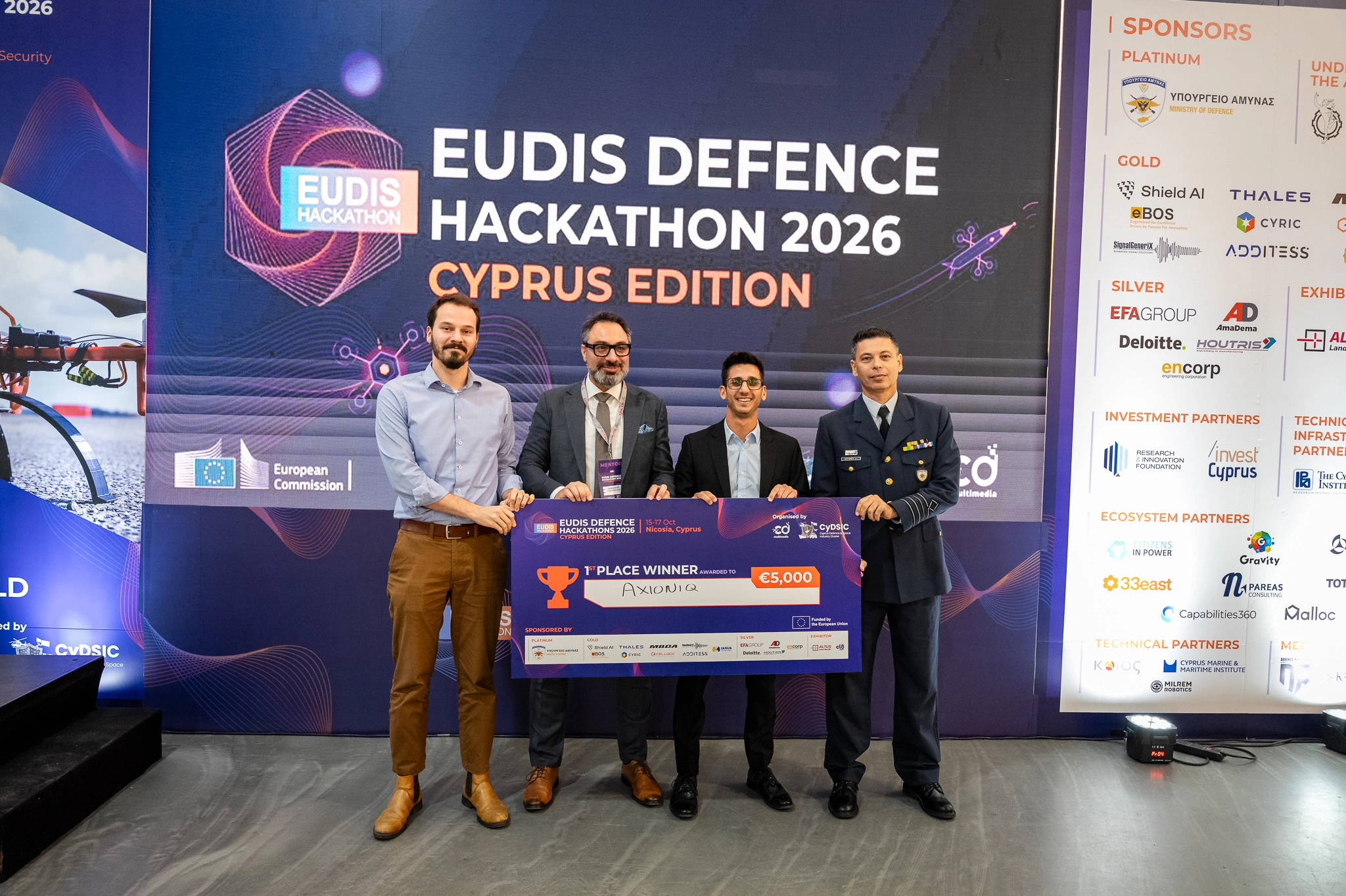 Winning team Vale, Norway, EUDIS Hackathon Autumn 2026